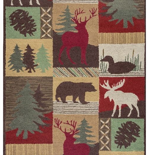 animal print rug