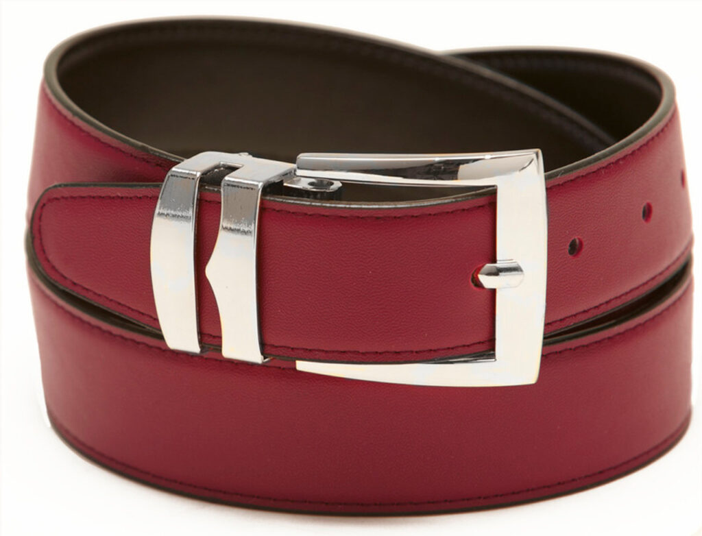 Silver-Tone Buckle BURGUNDY